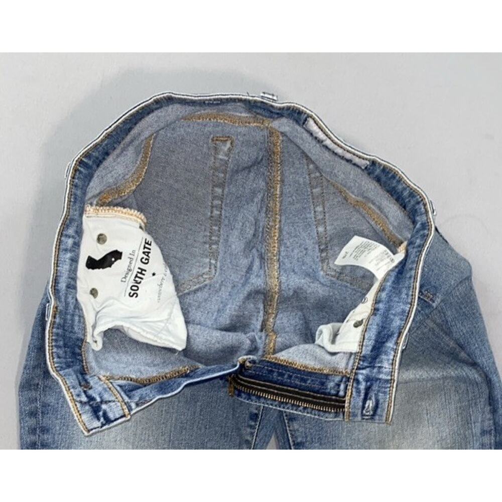 AG Mari Crop High Rise Straight Destroyed Stretch Denim Jeans. Women's 27R, GUC! - Picture 3 of 5